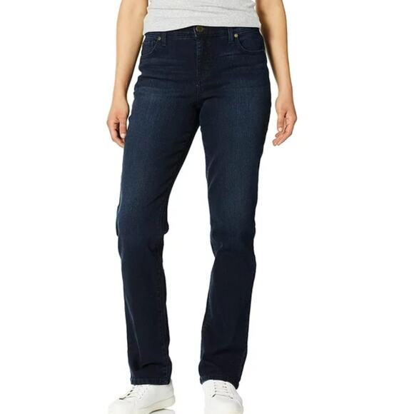 Bandolino Size 10T Mandie Tall Straight Leg Jeans High Rise Blue Denim - Picture 1 of 13